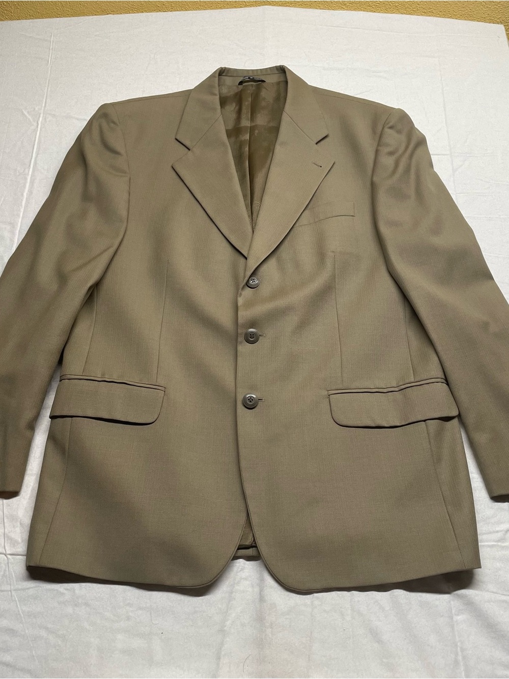 Bachrach Men's Olive Green Three-Button Sport Coat Blazer